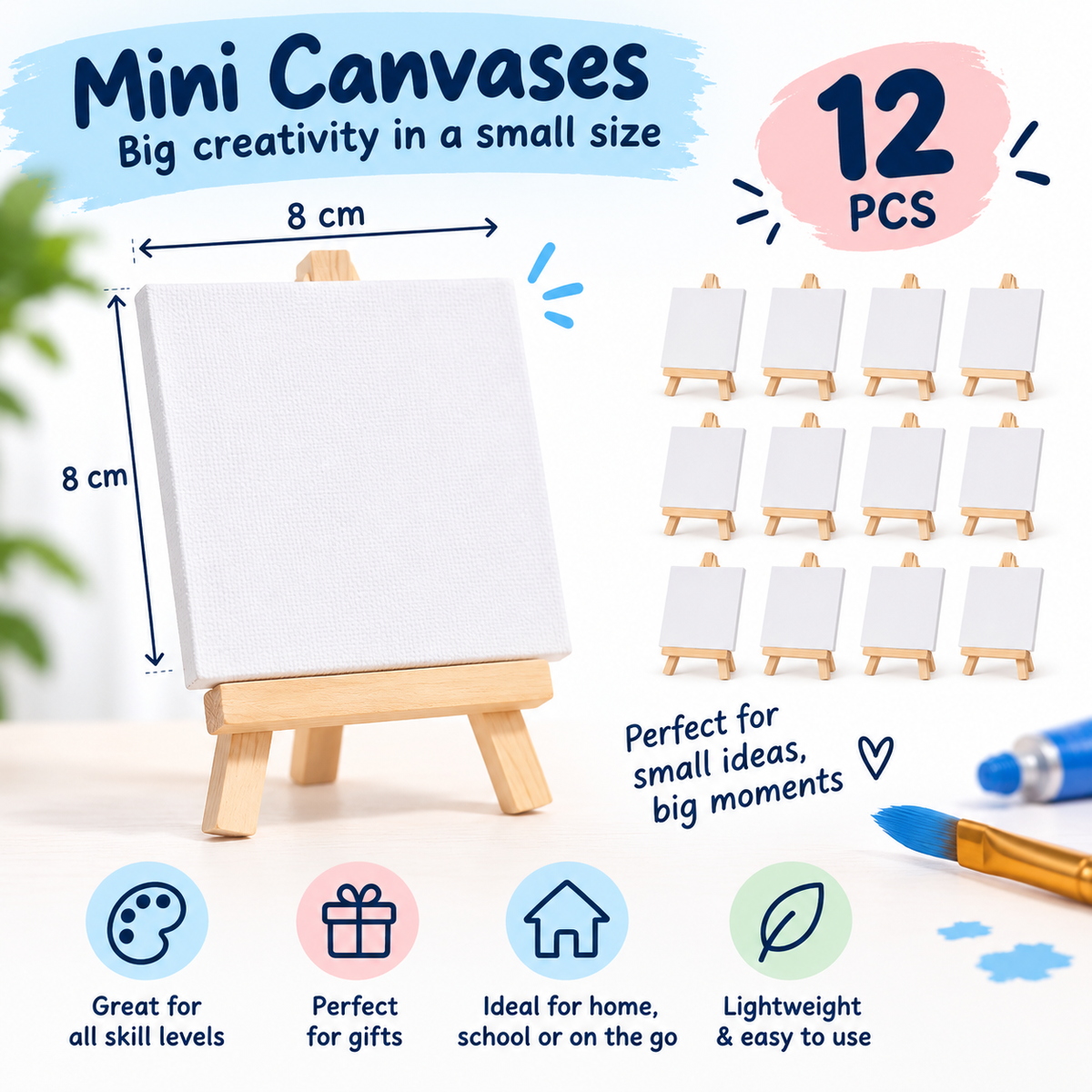 Make More Art — 12 Mini Canvases